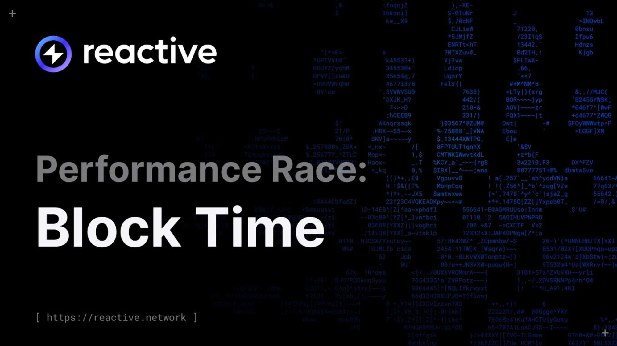 Performance Race: Block Time