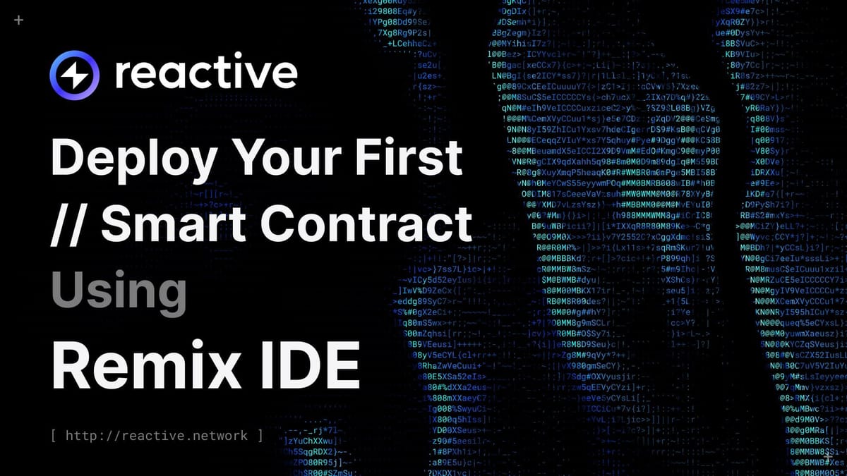 Deploy Your First Smart Contract Using Remix IDE