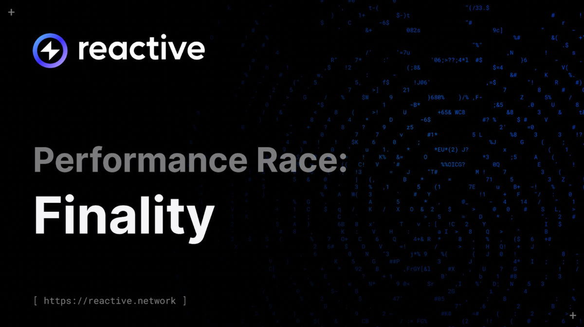 Performance Race: Finality