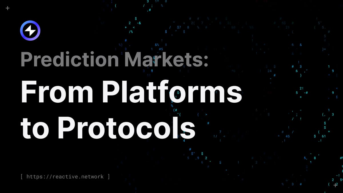 Prediction Markets: From Platforms to Protocols