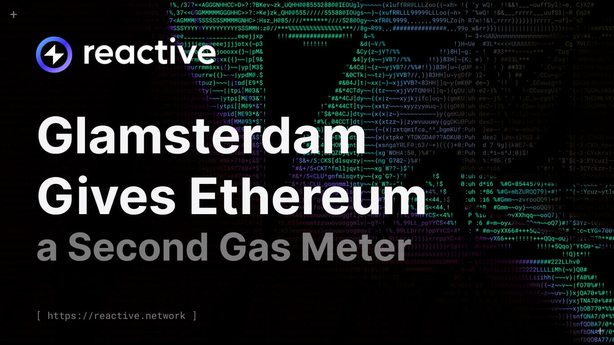 Glamsterdam Gives Ethereum a Second Gas Meter
