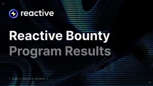 Reactive Bounty Program Results