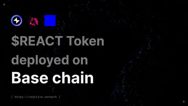 REACT Token Is Expanding to Base