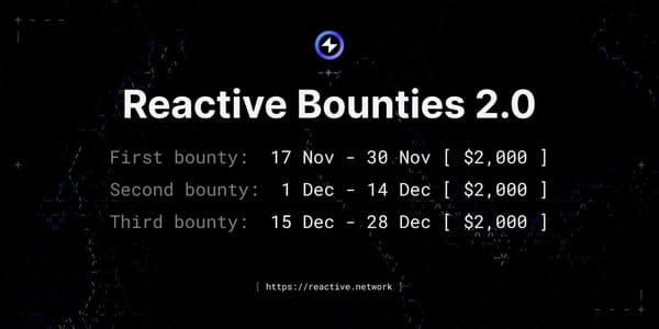 Announcing the Winners of the Second Reactive Bounty
