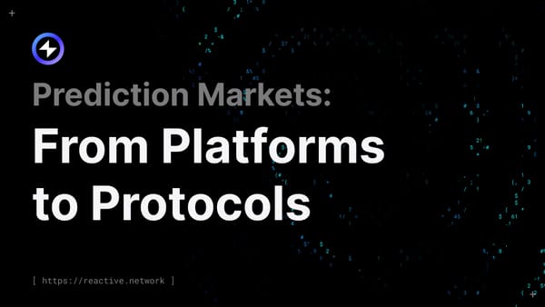 Prediction Markets: From Platforms to Protocols