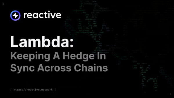 Lambda: Keeping A Hedge In Sync Across Chains